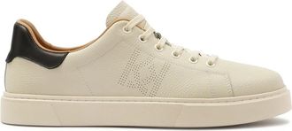 Kazar Leren herenschoenen met perforaties - Heren - Sneakers - Beige - 45 EU - Leer - Schoenen