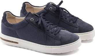 Birkenstock Womens Bend Low Canvas Suede Sneaker In Midnight