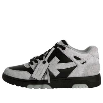 Off-white Out Of Office OOO Low Tops Light Grey Black Suede OMIA189S25LEA0070510