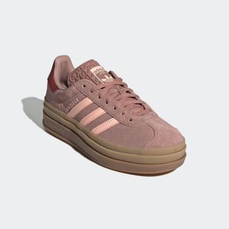 adidas Sneaker ADIDAS ORIGINALS GAZELLE BOLD, Damen, Gr. 41, orange (warm clay, clear orange, preloved ruby), Leder, Synthetik, Schuhe Sneaker