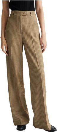 Liu Jo Palazzo Broek - Dames - Wijde Broeken - Beige - S - Broeken