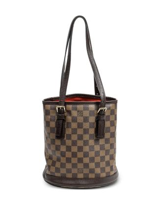 Louis Vuitton check bucket bag - Brown