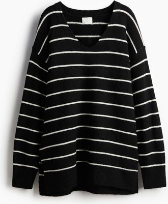H&M Oversized-Pullover - Schwarz
