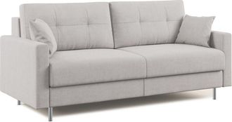 Divani.Store Megan Sof&aacute; Convertible En Microfibra Extra&iacute;ble 188 Cm (mat. 140x197) Gris Claro