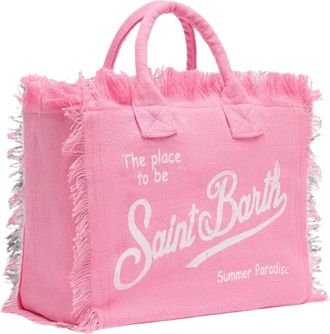 MC2 Saint Barth Tassen, Dames, Roze, ONE Size, Linnen, Colette Hand Bag