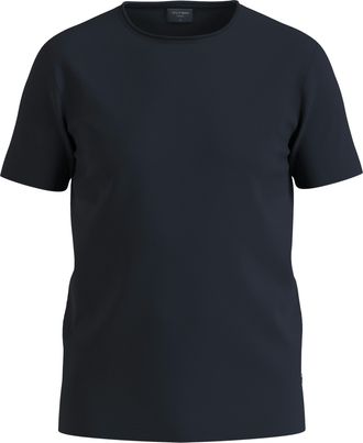 Olymp T-Shirt OLYMP Casual, Herren, Gr. XXL, blau (marine), Jersey, Obermaterial: 95% Baumwolle, 5% Elasthan, Basic, Rundhals, Shirts T-Shirt