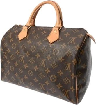 Louis Vuitton Pre-owned Handbags, female, Brown, Size: ONE SIZE Pre-owned Canvas Handbag