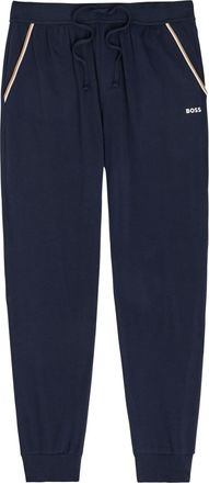 BOSS Boss Tapered-leg Stretch-cotton Sweatpants - Dark Blue - XL