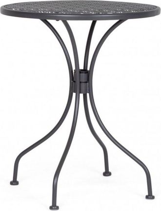 Konte Design Mesa de acero antracita &oslash;60 cm