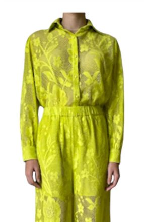 Hemant & Nandita Nysa Shirt In Lime