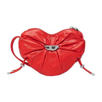 Diesel Scrunch-D Heart - - Bags - Donna - Rosso - ONE SIZE