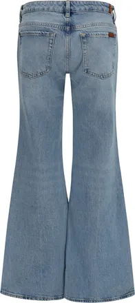 7 For All Mankind Womens Low-Rise Five-Pocket Jeans Blue Cotton