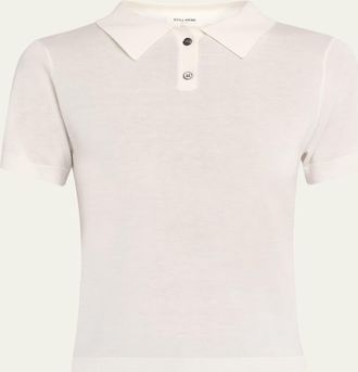 Still Here Daughter Knit Polo Top