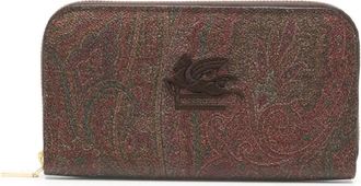 Etro Arnica Wallet - Dames - Portefeuilles - Bruin - ONE Size - Katoen - Accessoires