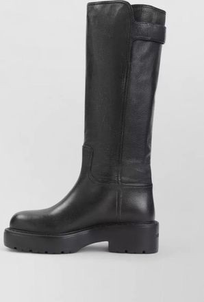 Miu Miu leather knee-high platform boots