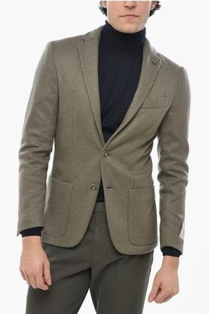 Corneliani CC COLLECTION Side Vents Notch Lapel RESET 2-Button Blazer size 52