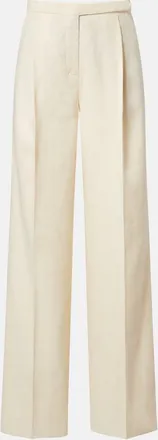 Dorothee Schumacher Casual Sophistication linen and cotton wide-leg pants