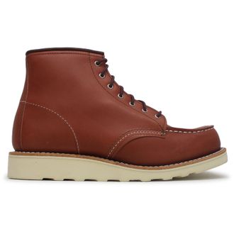 Red Wing Shoes 6 Inch Classic Moc Leather Womens Comfort Boots - Auburn - Size:UK 4.5