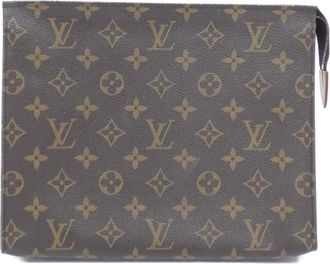 Louis Vuitton Brown Coated Canvas Pouch (Pre-Owned)