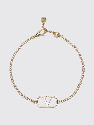 Valentino Garavani Bracciale regolabile VLogo Signature in metallo cromato