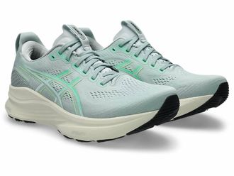 Asics Mens Gel Kayano 32 Running Shoes In Cold Moss/vital Green