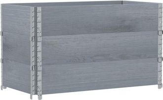 vidaXL Garden Planter Grey 100x50 cm Solid Wood Pine vidaXL