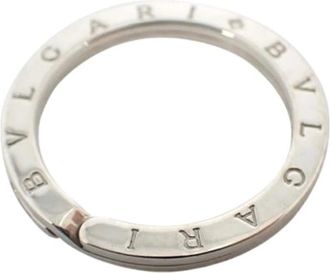 Bulgari Pre-owned Accessories, female, Gray, Size: ONE SIZE Pre-owned Vintage Keyring