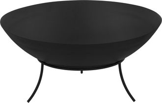 ECD Germany Brasero para exterior &oslash;50 cm acero negro barbacoa