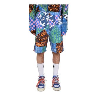Marcelo Burlon Casual Shorts, male, Multicolor, Size: M Mix & Match Bermuda Shorts