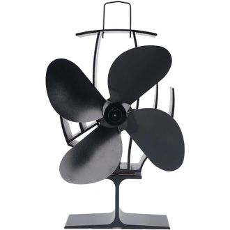 OEM Ventilador Para Estufa De Le&ntilde;a, 4 Aspas, Potente Flujo De Aire, 1500 Rpm, Bajo Nivel De Ruido, Para Chimenea -crezuo