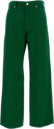 Max Mara Wide Jeans, female, Green, Size: XS Wide Jeans