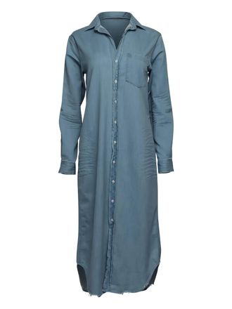 Frank & Eileen Rory button-fastening midi dress - Blue