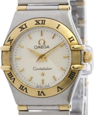 Omega Pre-owned Watches, female, Yellow, Size: ONE SIZE Pre-owned Vintage Stainless Steel Watch