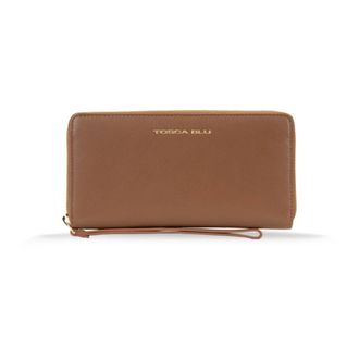 Tosca Blu Wallets & Cardholders, female, Brown, Size: ONE SIZE Leather Womens Wallet with Multiple Compartments