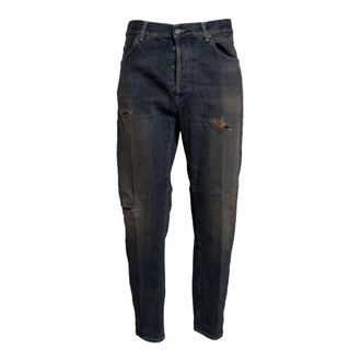 Dondup Slim-fit Jeans, male, Blue, Size: W38 David Tapered Jeans