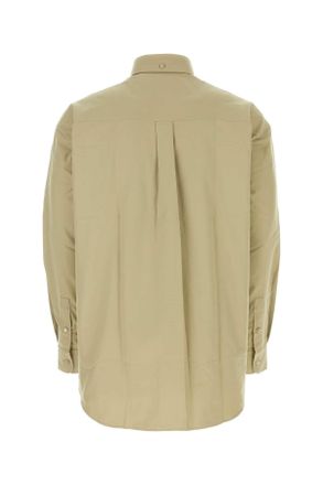 Burberry Mens Army Green Oxford Shirt Hunter Exterior: Cotton Camicie