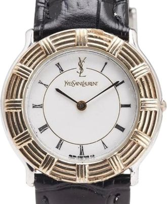 Saint Laurent Pre-owned Watches, female, White, Size: ONE SIZE Pre-owned Glass Watch