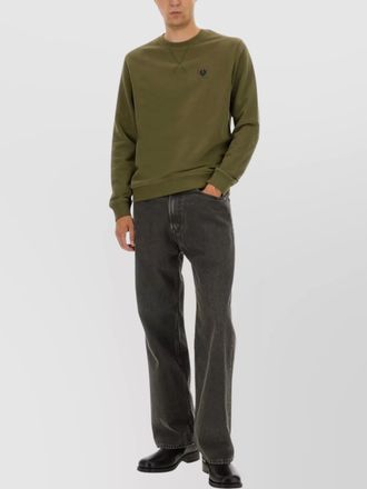 Belstaff crew neck sweater ribbed cuffs