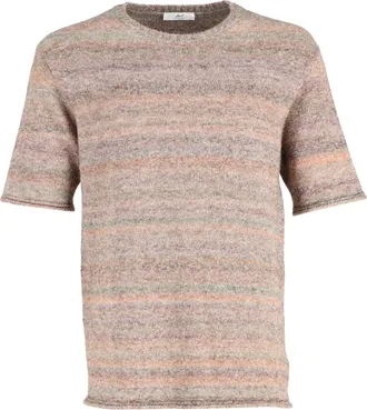 Mr P. Mr. P. Surplus Boucl&eacute;-Knit T-Shirt in Multicolor Acrylic