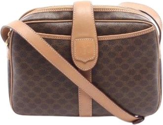 Celine Borsa a spalla Macadam in tela rivestita Pre-owned - - Pre-owned - Donna - Marrone - ONE SIZE