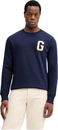 GANT Sweatshirts & Hoodies > Sweatshirts & Hoodies - Heren - Sweatshirts - Blauw - S - Katoen - Hoodies & sweatvesten