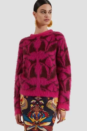 La DoubleJ Camden Jumper Bordeaux Fuchsia at Nordstrom, Size X-Large