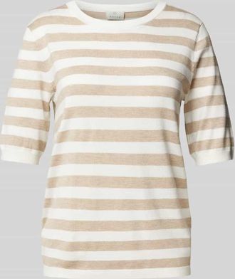 Kaffe Strickpullover mit 1/2-Arm Modell Mala in Weiss, Gr&ouml;&szlig;e XS