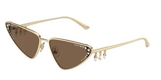 Jimmy Choo London JC4001B 300673 Womens Sunglasses Gold Size 63