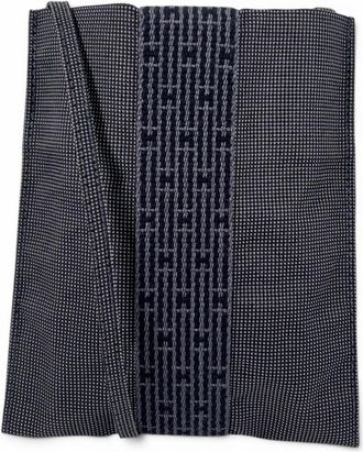 Herm&egrave;s Gray Polyamide Polyester Pochette Shoulder Bag (Pre-Owned)