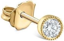 Maria Tash Scalloped Diamond Stud Earring in Yellow Gold at Nordstrom, Size 2.5