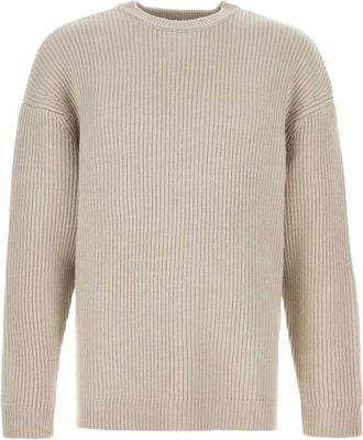 Entire studios Entire Studios - Sand Wol Oversized Trui - Heren - Truien - Beige - Maat: Xl/2Xl Wol