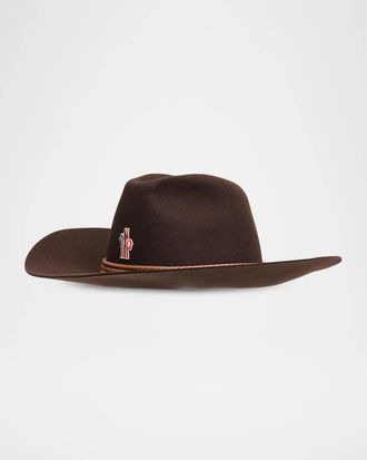 Moncler Men & apos;s Wool Felt Cowboy Hat