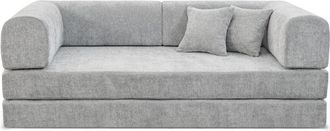 Habitat et Jardin Sof&aacute; Recto Convertible De Tela Texturizada <> - 3 Plazas - Gris