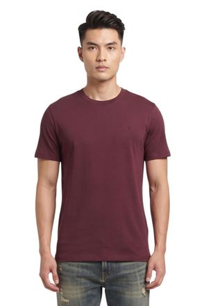 Off-white Maroon Crew Neck T-Shirt